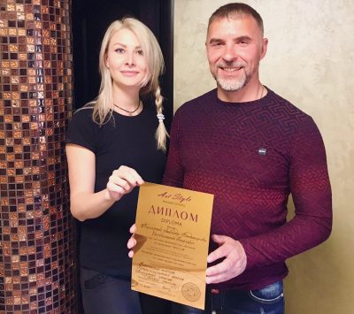 Ученики курса массажа